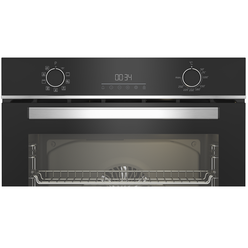 Beko BBIMA13300XS b300, 3300W, 72L, Built-In, Black