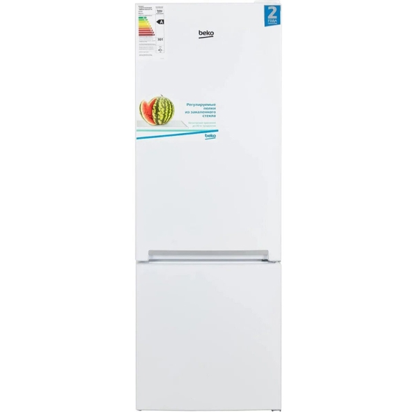 Beko RCSK250M00W b100, 250L, Refrigerator, White