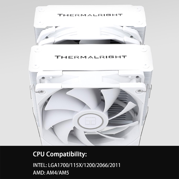 ქულერი Thermalright TR-FS-140-W-V3 FROST SPIRIT 140, 120mm, 1550RPM, Cooler, White