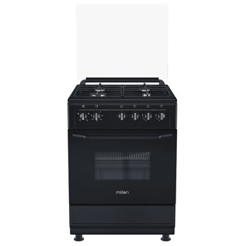 გაზქურა Millen FT6400GBZB, 4 Gas, Oven, Black