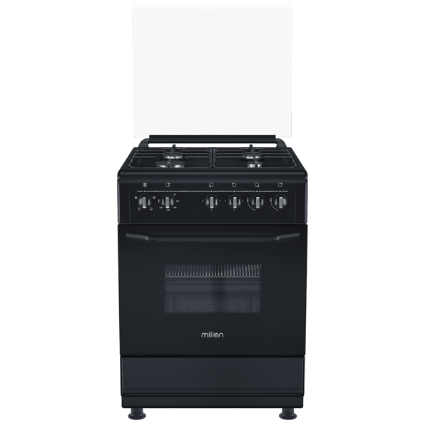 Millen FT6400GBZB, 4 Gas, Oven, Black