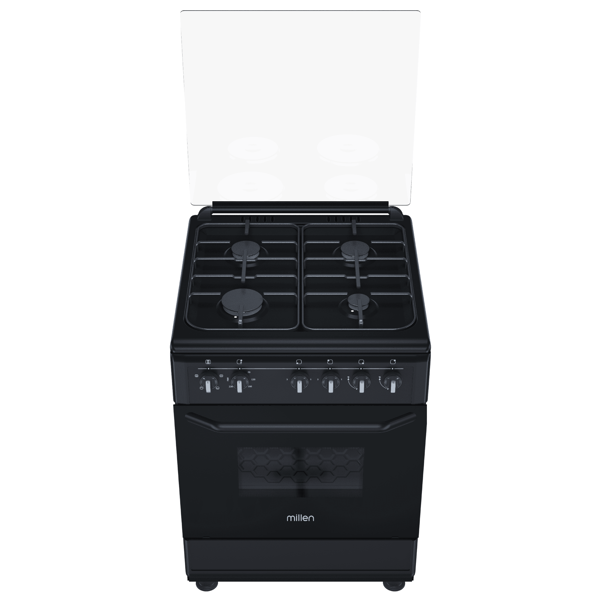 Millen FT6400GBZB, 4 Gas, Oven, Black