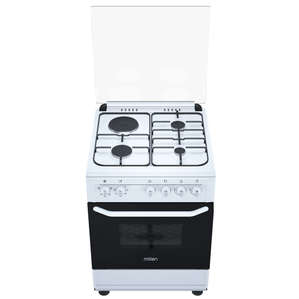 Millen FT6310GBZW, 3 Gas, Oven, White