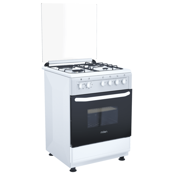 Millen FT6310GBZW, 3 Gas, Oven, White