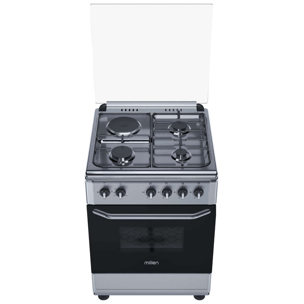 გაზქურა Millen FT6310GAZM, 3 Gas+ 1 Electric, Gas Cooker, Cast Iron