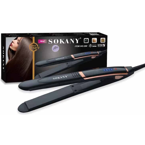 Sokany SK-390, Hair Straightener, Black