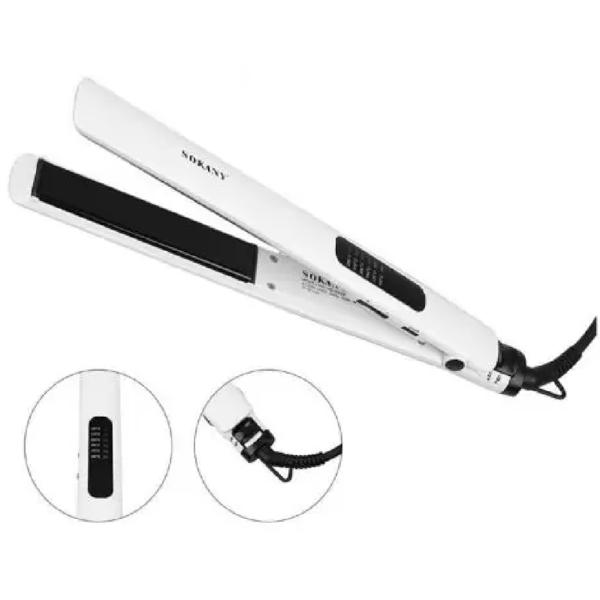 Sokany 950B, Hair Straightener, White