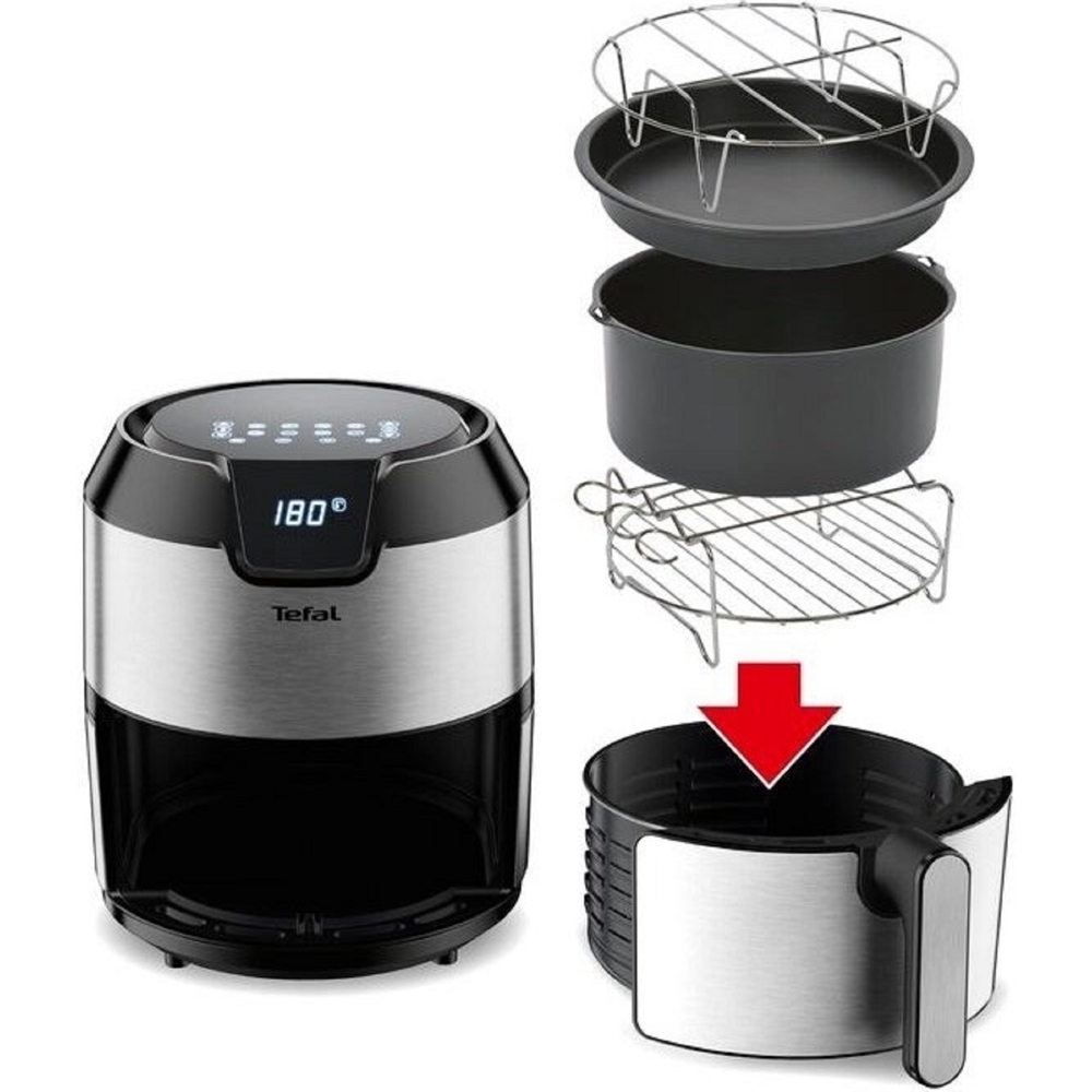 აეროგრილი Tefal EY401D15, 1500W, 4.2L, Air Fryer, Silver