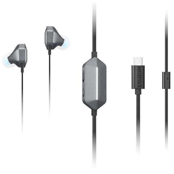 Lenovo GXD1N40797 Legion E510, Gaming Headphones, Wired, Type-C, Stormy Grey