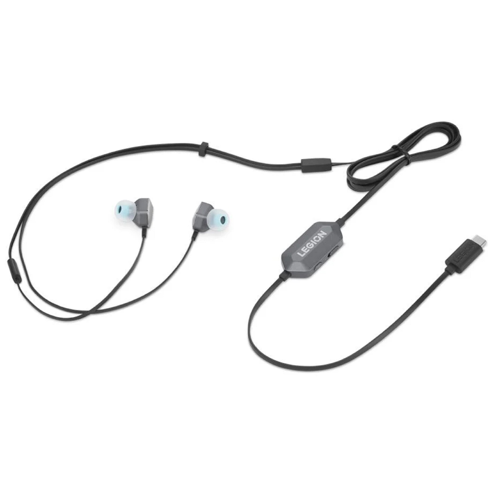 Lenovo GXD1N40797 Legion E510, Gaming Headphones, Wired, Type-C, Stormy Grey