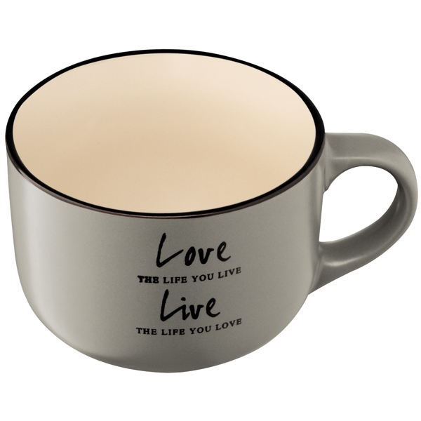 Ardesto AR3478GR, 550ml, Mug, Grey