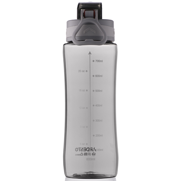 წყლის ბოთლი Ardesto AR2280PG Purity, 800ml, Water Bottle, Grey