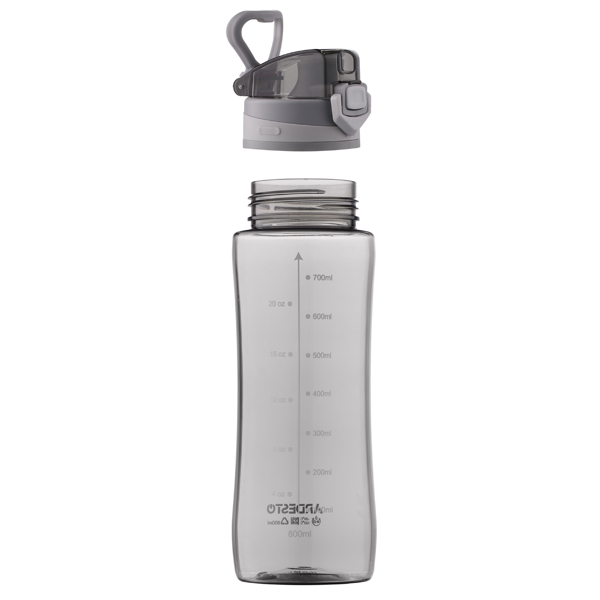 წყლის ბოთლი Ardesto AR2280PG Purity, 800ml, Water Bottle, Grey