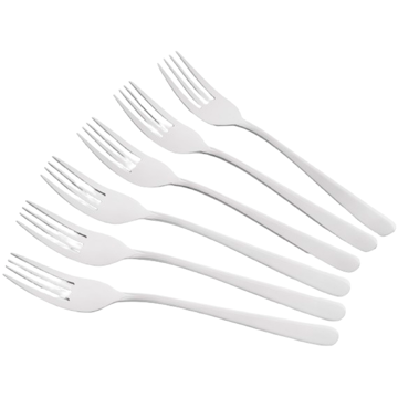 ჩანგლების ნაკრები Ardesto AR0706ZF Black Mars Zenith, 6Pcs Forks Set, Silver