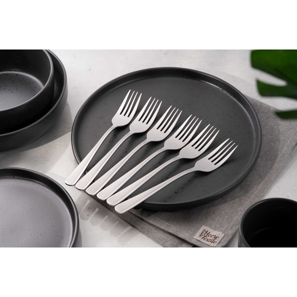 ჩანგლების ნაკრები Ardesto AR0706ZF Black Mars Zenith, 6Pcs Forks Set, Silver