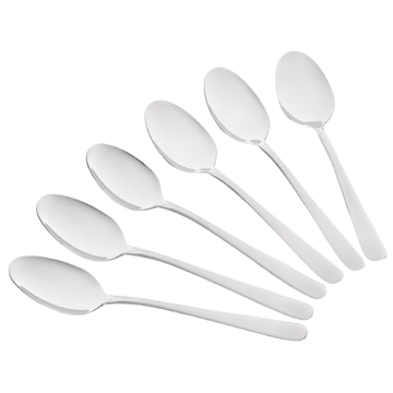 კოვზების ნაკრები Ardesto AR0706ZS Black Mars Zenith, 6pcs, Tablespoons Set, Silver