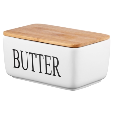 საკარაქე Ardesto AR0908W Midori, Butter Dish, White