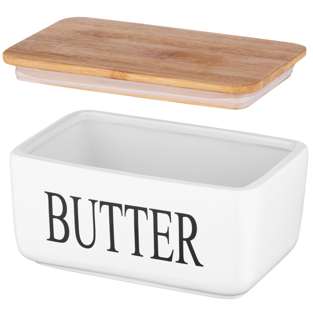 Ardesto AR0908W Midori, Butter Dish, White