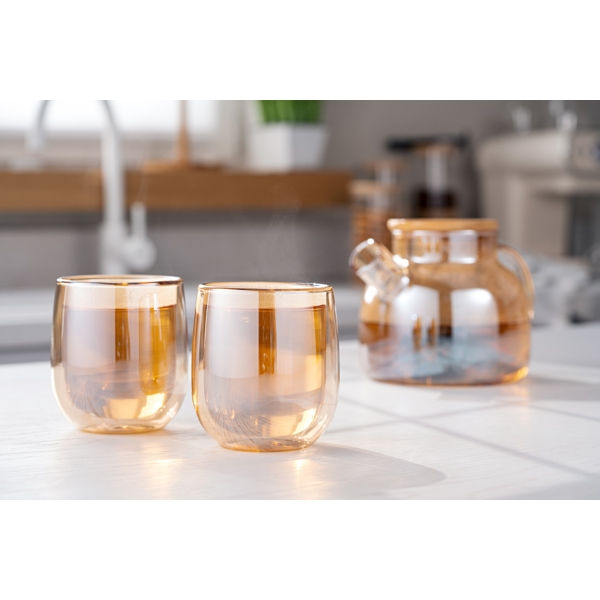 Ardesto AR2625GG Golden Moon, 250ml, 2Pcs, Cup Set