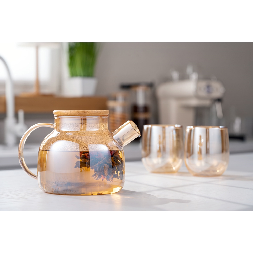 Ardesto AR3010GBG Golden Moon, 1000ml, Teapot, Golden