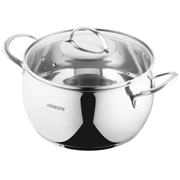 ქვაბი Ardesto AR4350GB Gemini Liguria, 5L, 22cm, Silver