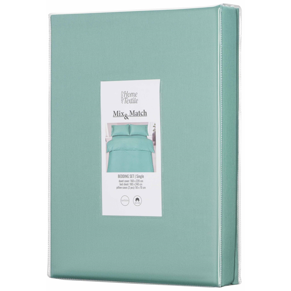 თეთრეულის ნაკრები Ardesto ART1622SG Mix&Match, 1.5 Bed, Green