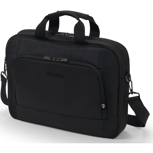 ნოუთბუქის ჩანთა Dicota D31671-RPET Eco Top Traveller, 17.3", Laptop Bag, Black