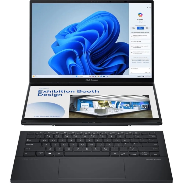 Asus 90NB12U1-M00JE0 Zenbook 14 Duo, 14", Ultra 9-185H, 32GB, 1TB SSD, Integrated, W11P, Grey