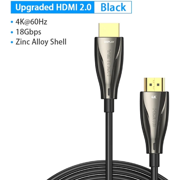 HDMI კაბელი Vention Alabt, HDMI Male To HDMI Male, 30M, Black