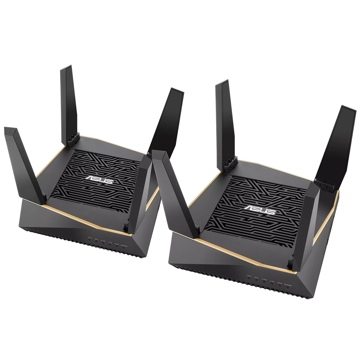 Asus 90IG04P0-MU2020 RT-AX92U (2 Pack) AX6100, 4804Mbps, Router, Black