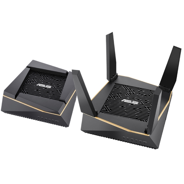 Asus 90IG04P0-MU2020 RT-AX92U (2 Pack) AX6100, 4804Mbps, Router, Black