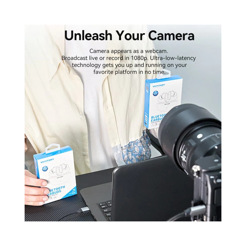 Vention ACWHA, HDMI-A to USB-C/USB-A, 0.1m, Gray