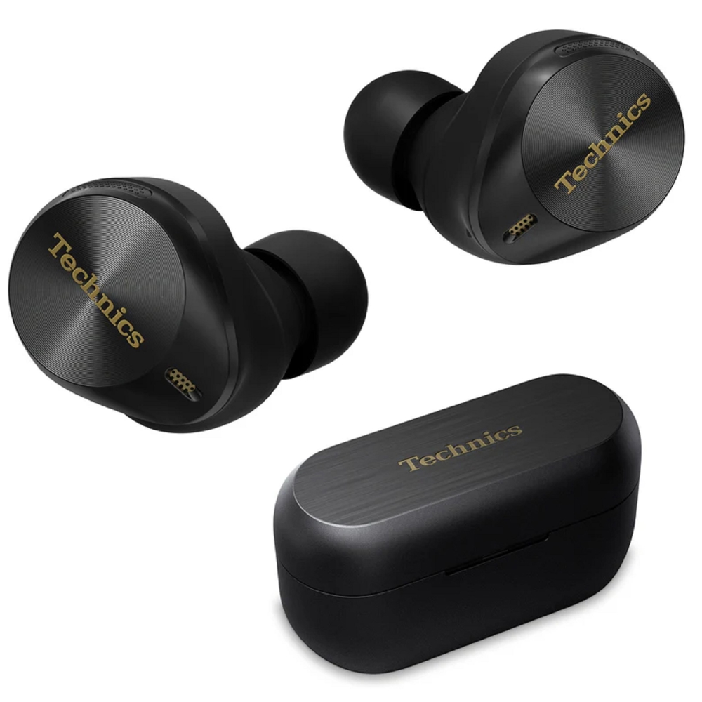 Technics EAH-AZ80G-K, Earbuds, Wireless, Bluetooth, USB-C, IPX4, Black