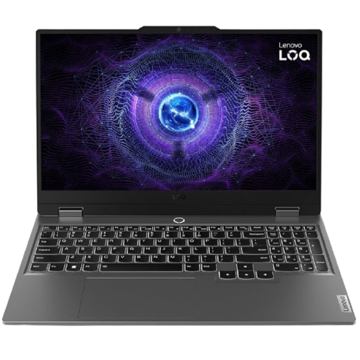 ნოუთბუქი Lenovo 83GS00F7RK LOQ 15IAX9, 15.6", i5-12450HX, 16GB, 1TB SSD, RTX4050 6GB, Luna Grey