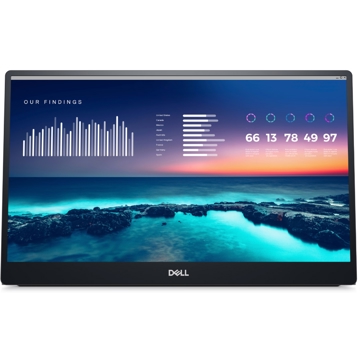 Dell 210-BHQQ P1424H, 14", Portable Monitor, FHD, IPS, USB-C, DP, Silver