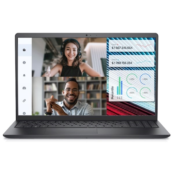 Dell Vostro 3520, 15.6", i5-1235U, 16GB, 512GB SSD, Integrated, W11P, Black