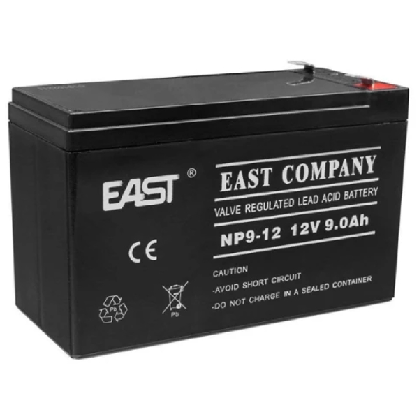 UPS-ის აკუმულატორი East NP9-12, 12V, UPS Battery, Black