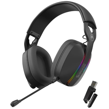 Marvo HG9086W, Gaming Headset, Wireless, Bluetooth, USB, Black