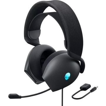 ყურსასმენი Dell 545-BBFH Alienware, Gaming Headset, Wired, RGB, USB, 3.5mm, Black