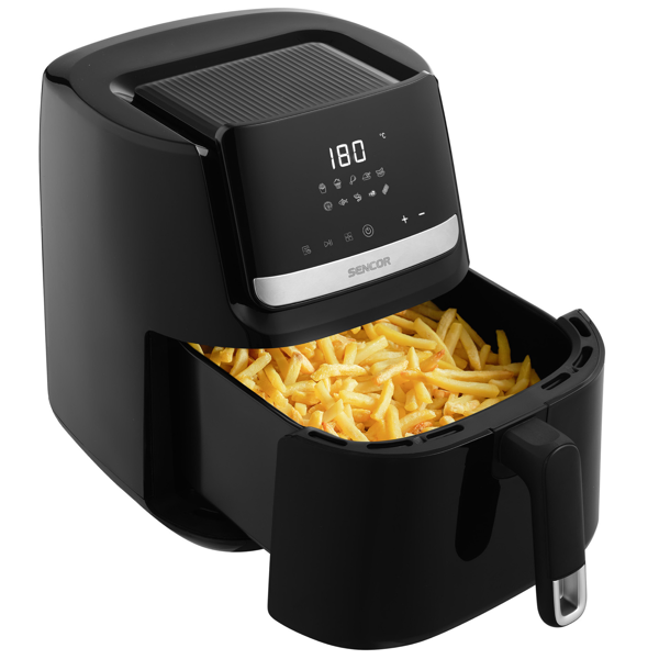 Sencor SFR 6550BK, 1600W, 6.5L, Air Fryer, Black