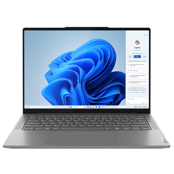 ნოუთბუქი Lenovo 83E20046RK Yoga Pro 7, 14.5", Ultra 5-125H, 32GB, 1TB SSD, Integrated, W11H, Luna Grey