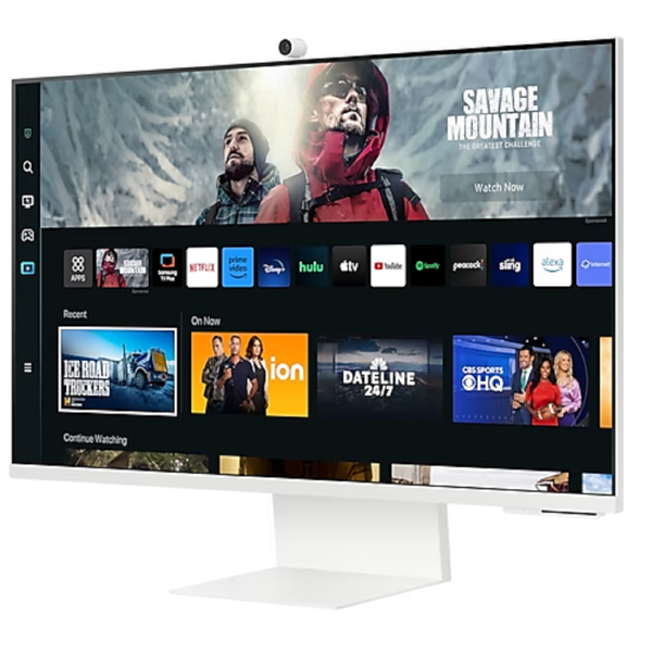 მონიტორი Samsung LS32CM801UIXCI, 32", Monitor, 4K UHD, VA, HDMI, USB, White