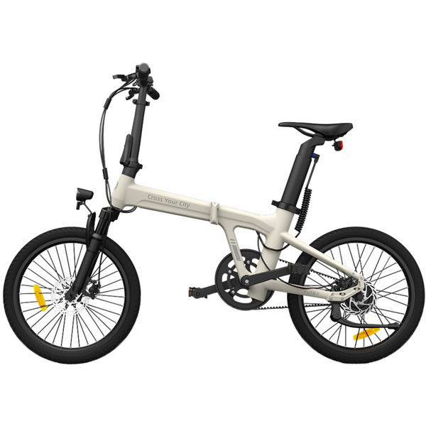 ADO A20 Lite, 350W, Smart APP, Folding Electric Bike, 30KM/H, Ivory