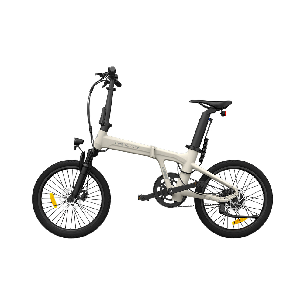 ელექტრო ველოსიპედი ADO A20 Lite, 350W, Smart APP, Folding Electric Bike, 30KM/H, Ivory