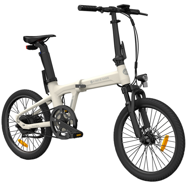 ADO A20 Lite, 350W, Smart APP, Folding Electric Bike, 30KM/H, Ivory