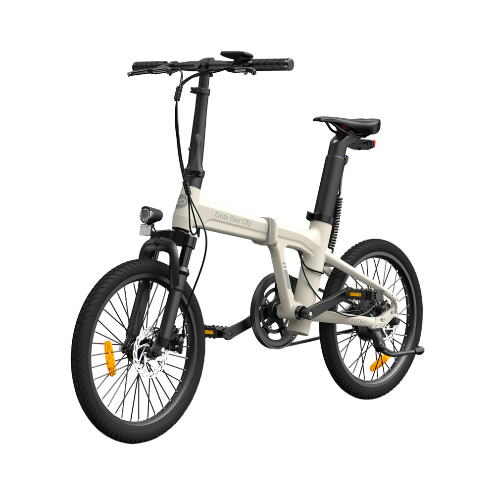 ADO A20 Lite, 350W, Smart APP, Folding Electric Bike, 30KM/H, Ivory