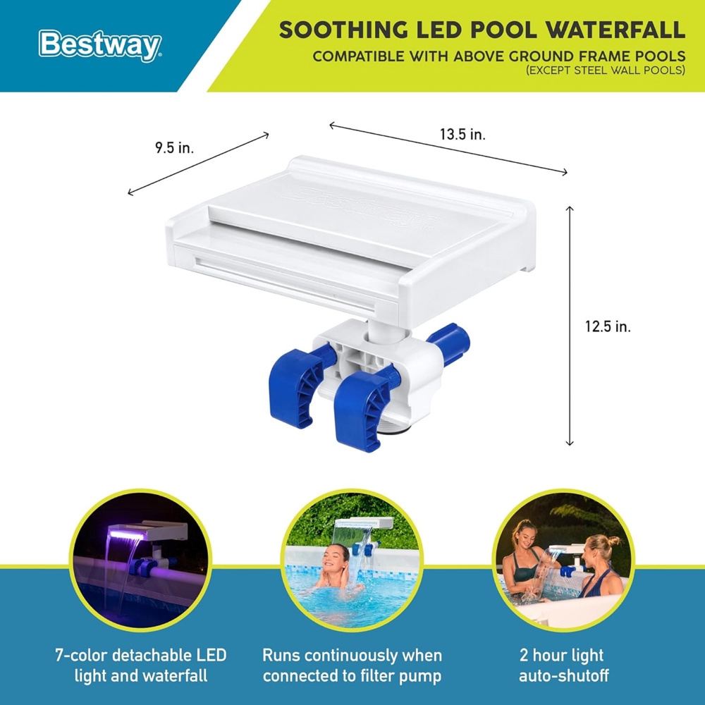 აუზის ჩანჩქერი Bestway 58619, Soothing LED Waterfall