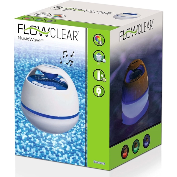 აუზის დინამიკი Bestway 58700, Bluetooth, Floating Speaker, White