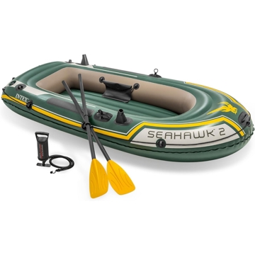 გასაბერი ნავი Intex 68347 Seahawk 2, 2 Set, 240Kg, Raft Set, Grey/Green