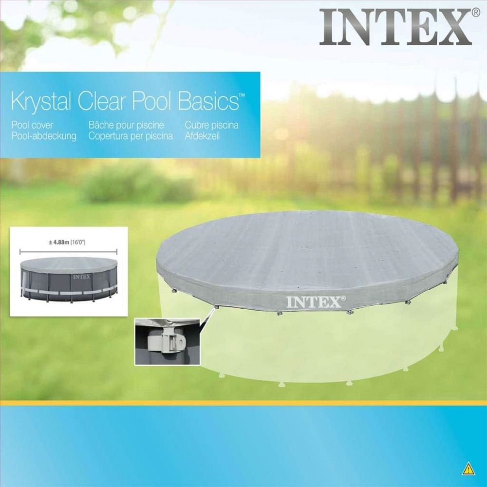 Intex 28040, Pool Cover, Grey